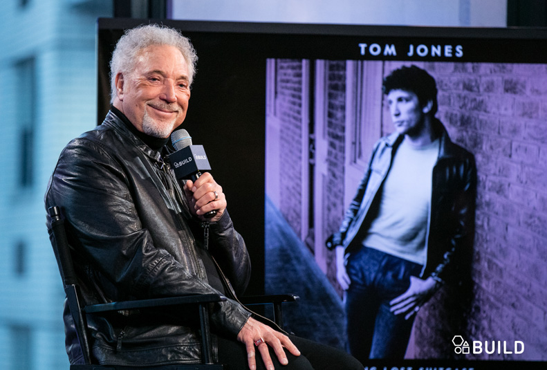 Tom Jones and moderator Brtad Tolinski visits AOL Hq for Build on Dec. 16, 2015 in New York. Photos by Gino DePinto, AOL